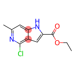 乙基 4-氯-6-甲基-1H-吡咯并[3,2-C]吡啶-2-甲酸基酯