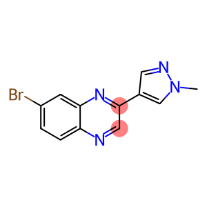 Quinoxaline, 7-bromo-2-(1-methyl-1H-pyrazol-4-yl)-