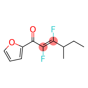 2-Hexen-1-one, 2,3-difluoro-1-(2-furanyl)-4-methyl-, (E)- (9CI)