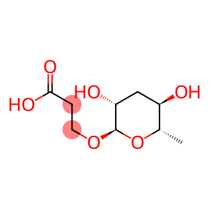 Propanoic acid, 3-[(3,6-dideoxy-α-L-arabino-hexopyranosyl)oxy]-
