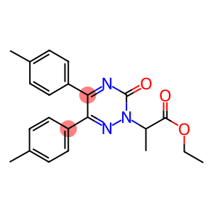 1,2,4-Triazine-2(3H)-acetic acid, 5,6-bis(4-methylphenyl)-alpha-methyl -3-oxo-, ethyl ester