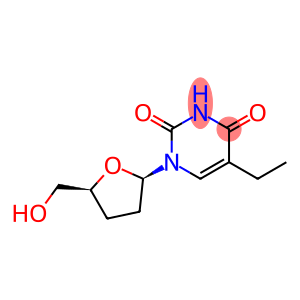 2,4(1H,3H)-Pyrimidinedione, 5-ethyl-1-[(2R,5S)-tetrahydro-5-(hydroxymethyl)-2-furanyl]-