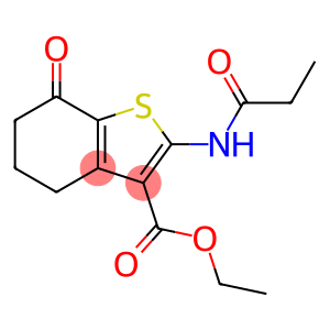 ethyl 7-oxo-2-(propionylamino)-4,5,6,7-tetrahydro-1-benzothiophene-3-carboxylate