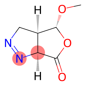 6H-Furo[3,4-c]pyrazol-6-one,3,3a,4,6a-tetrahydro-4-methoxy-,(3aR,4R,6aS)-rel-(9CI)