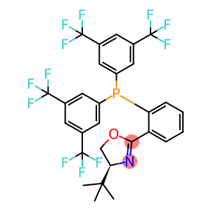 (S)-2-(2-(Bis(3,5-bis(trifluoromethyl)phenyl)phosphino)phenyl)-4-(tert-butyl)-4,5-dihydrooxazole