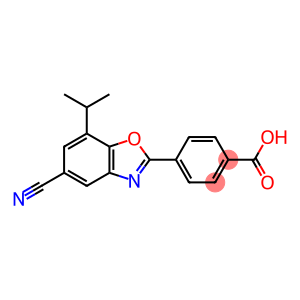 Benzoic acid, 4-[5-cyano-7-(1-methylethyl)-2-benzoxazolyl]-