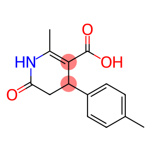 1,4,5,6-Tetrahydro-2-methyl-6-oxo-4-[4-(methyl)phenyl]-3-pyridinecarboxylic acid