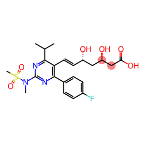 (3R,5R,E)-7-(4-(4-fluorophenyl)-6-isopropyl-2-(N-methylmethylsulfonamido)pyrimidin-5-yl)-3,5-dihydroxyhept-6-enoic acid