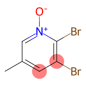 Pyridine, 2,3-dibromo-5-methyl-, 1-oxide