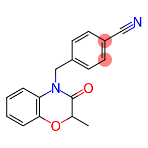 Benzonitrile, 4-[(2,3-dihydro-2-methyl-3-oxo-4H-1,4-benzoxazin-4-yl)methyl]-