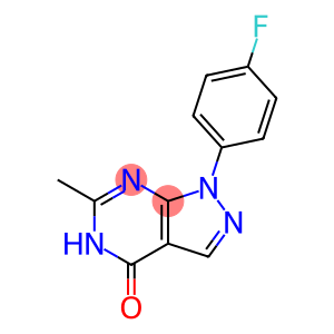1-(4-fluorophenyl)-6-methyl-1,5-dihydro-4H-pyrazolo[3,4-d]pyrimidin-4-one