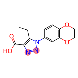 1-(2,3-Dihydrobenzo[b][1,4]dioxin-6-yl)-5-ethyl-1H-1,2,3-triazole-4-carboxylic acid