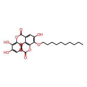 [1]Benzopyrano[5,4,3-cde][1]benzopyran-5,10-dione, 3-(decyloxy)-2,7,8-trihydroxy- (9CI)