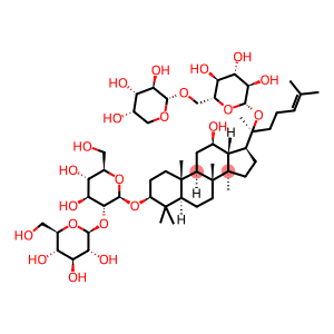 (3beta,12beta)-20-{[(3xi)-6-O-(alpha-L-arabinopyranosyl)-beta-D-ribo-hexopyranosyl]oxy}-12-hydroxydammar-24-en-3-yl 2-O-beta-D-glucopyranosyl-beta-D-glucopyranoside