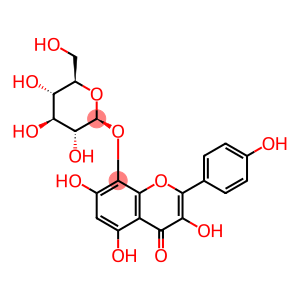 4H-1-Benzopyran-4-one, 8-(β-D-glucopyranosyloxy)-3,5,7-trihydroxy-2-(4-hydroxyphenyl)-