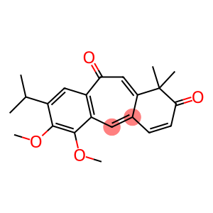 1H-Dibenzo[a,d]cycloheptene-2,10-dione, 6,7-dimethoxy-1,1-dimethyl-8-(1-methylethyl)-