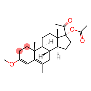 Pregna-3,5-dien-20-one, 17-hydroxy-3-methoxy-6-methyl-, acetate