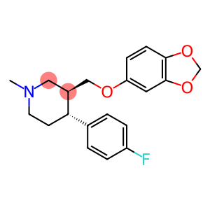 (-)-trans-4-(4-Fluorophenyl)-3-(3,4-methylenedioxyphenoxymethyl)-1-methylpiperidine