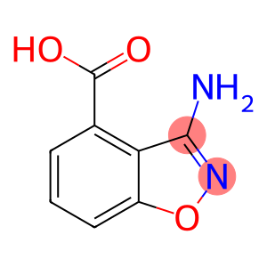 1,2-Benzisoxazole-4-carboxylic acid, 3-amino-