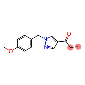 1-[1-[(4-methoxyphenyl)methyl]-1H-pyrazol-4-yl]-1-Propanone