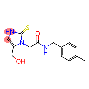 2-[5-(Hydroxymethyl)-2-mercapto-1H-imidazol-1-yl]-N-(4-methylbenzyl)acetamide