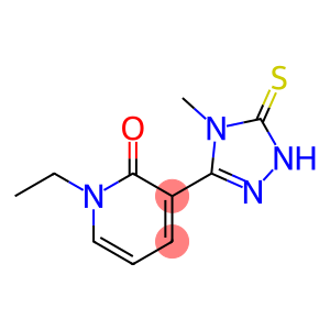 2(1H)-Pyridinone, 3-(4,5-dihydro-4-methyl-5-thioxo-1H-1,2,4-triazol-3-yl)-1-ethyl-