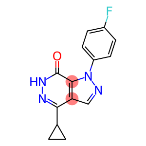 4-环丙基-1-(4-氟苯基)-1,6-二氢-7H-吡唑并[3,4-d]哒嗪-7-酮