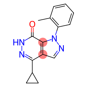 4-CYCLOPROPYL-1-(2-METHYLPHENYL)-1,6-DIHYDRO-7H-PYRAZOLO[3,4-D]PYRIDAZIN-+
