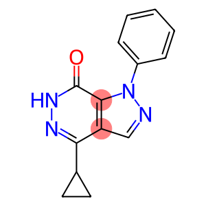 4-cyclopropyl-1-phenyl-1,6-dihydro-7H-pyrazolo[3,4-d]pyridazin-7-one