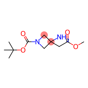 tert-Butyl 3-amino-3-(2-methoxy-2-oxoethyl)azetidine-1-carboxylate