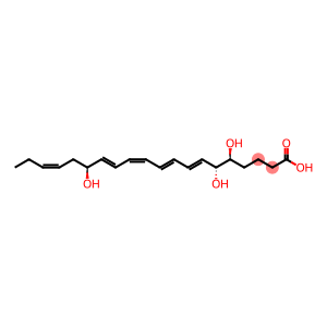 7,9,11,13,17-Eicosapentaenoic acid, 5,6,15-trihydroxy-, (5S,6R,7E,9E,11Z,13E,15S,17Z)-