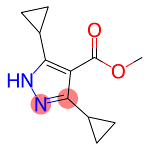1H-Pyrazole-4-carboxylic acid, 3,5-dicyclopropyl-, methyl ester