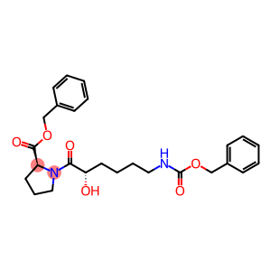 L-Proline, 1-[2-hydroxy-1-oxo-6-[[(phenylmethoxy)carbonyl]amino]hexyl]-, phenylmethyl ester, (S)- (9CI)