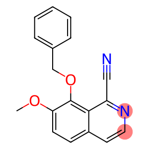 8-(Benzyloxy)-7-methoxyisoquinoline-1-carbonitrile