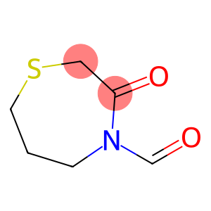 1,4-Thiazepine-4(5H)-carboxaldehyde, tetrahydro-3-oxo- (9CI)