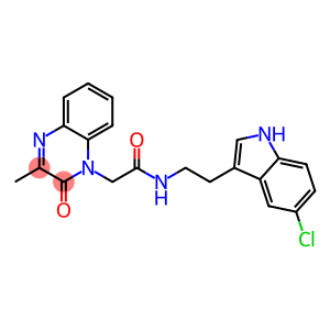N-[2-(5-chloro-1H-indol-3-yl)ethyl]-2-(3-methyl-2-oxoquinoxalin-1-yl)acetamide