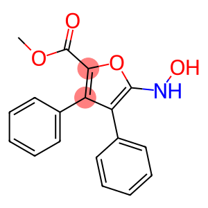 2-Furancarboxylic acid, 5-(hydroxyamino)-3,4-diphenyl-, methyl ester