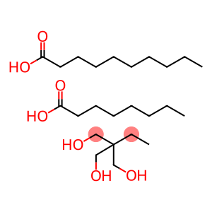 癸酸与2-乙基-2-(羟甲基)-1,3-丙二醇辛盐的酯化物