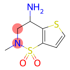 2-Methyl-3,4-dihydro-2H-thieno[2,3-e][1,2]thiazin-4-amine 1,1-dioxide