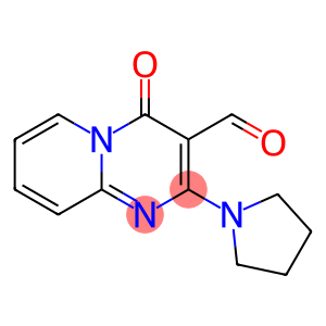 4H-Pyrido[1,2-a]pyrimidine-3-carboxaldehyde, 4-oxo-2-(1-pyrrolidinyl)-