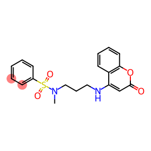 N-methyl-N-{3-[(2-oxo-2H-chromen-4-yl)amino]propyl}benzenesulfonamide