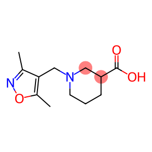1-[(3,5-dimethylisoxazol-4-yl)methyl]piperidine-3-carboxylic acid