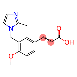 (2E)-3-{4-methoxy-3-[(2-methyl-1H-imidazol-1-yl)methyl]phenyl}acrylic acid