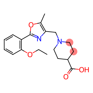 1-{[2-(2-ethoxyphenyl)-5-methyl-1,3-oxazol-4-yl]methyl}piperidine-4-carboxylic acid