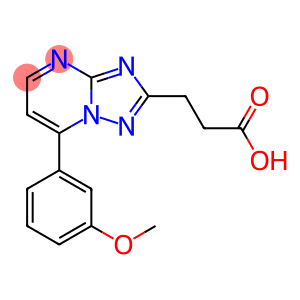 3-[7-(3-methoxyphenyl)[1,2,4]triazolo[1,5-a]pyrimidin-2-yl]propanoic acid