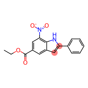 7-硝基-2-苯基-1H-吲哚-5-羧酸乙酯