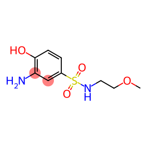 3-amino-4-hydroxy-N-(2-methoxyethyl)-benzenesulfonamide