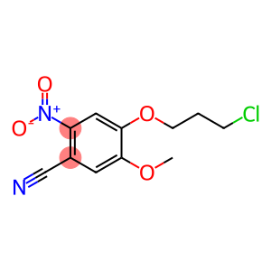 Benzonitrile, 4-(3-chloropropoxy)-5-methoxy-2-nitro-