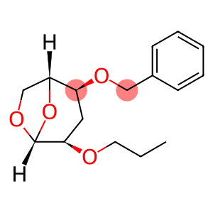 .beta.-D-ribo-Hexopyranose, 1,6-anhydro-3-deoxy-4-O-(phenylmethyl)-2-O-propyl-
