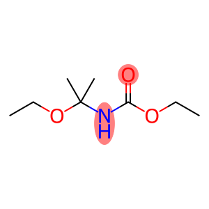 Carbamic  acid,  (1-ethoxy-1-methylethyl)-,  ethyl  ester  (9CI)